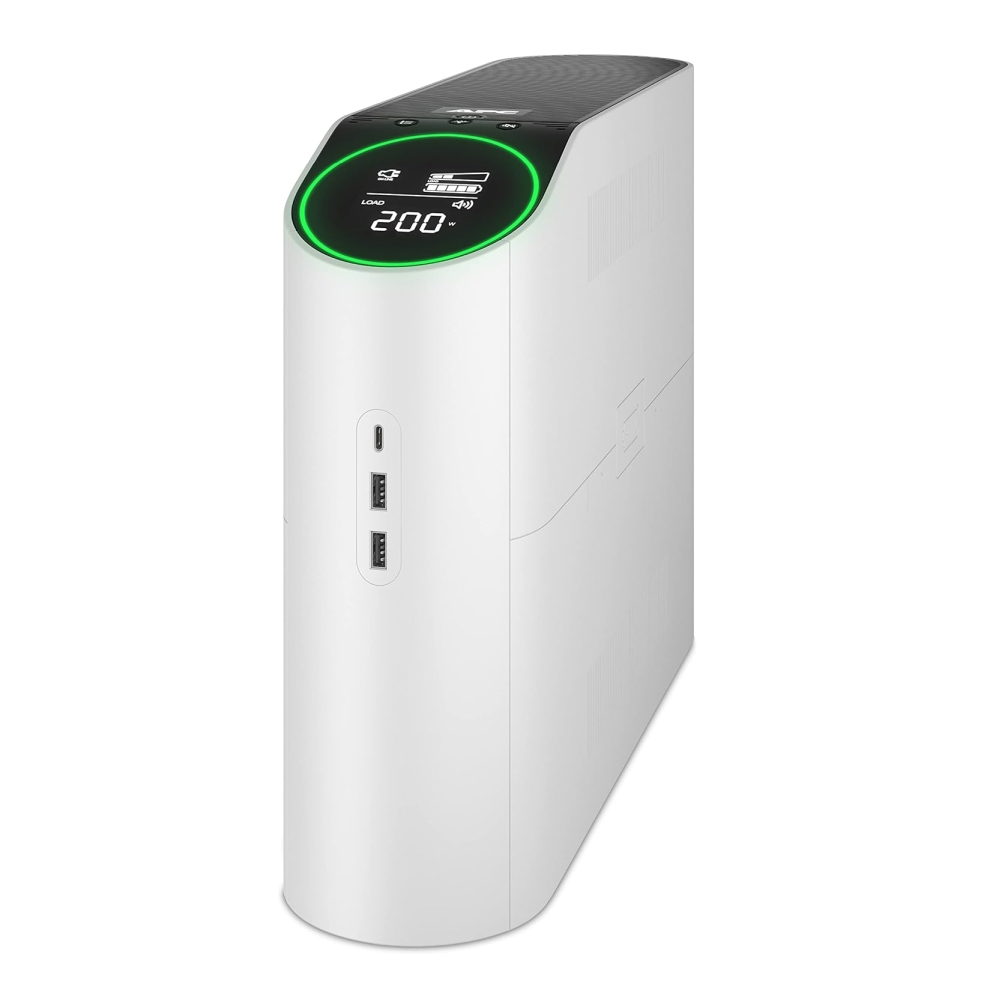 APC Back‑UPS Pro 2200VA for Gaming 230V Pure Sinewave LCD White Schuko