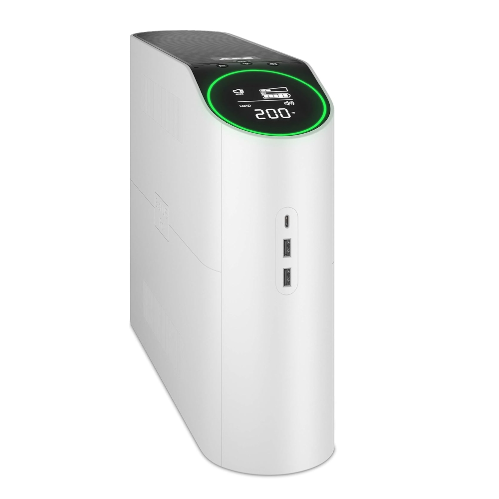 APC Back‑UPS Pro 2200VA for Gaming 230V Pure Sinewave LCD White Schuko