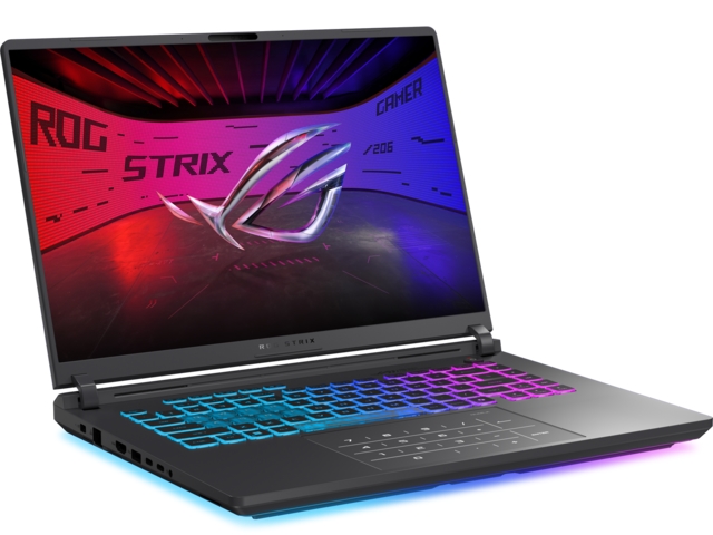 Gaming лаптоп Asus Strix G16 G615LP-TS215,Intel  Ultra 9 ,16.0 WQXGA(2560X1600),16:10 Bend+500nits, AG,300Hz,DDR5 32GB ( 16GB DDR5-5600 SO-DIMM *2 ) ,1TB , RTX 5070  8GB GDDR7,Wi-Fi 7 ,Backlit Chiclet Keyboard 4-Zone RGB,NO OS,Eclipse Gray + ROG Backpack
