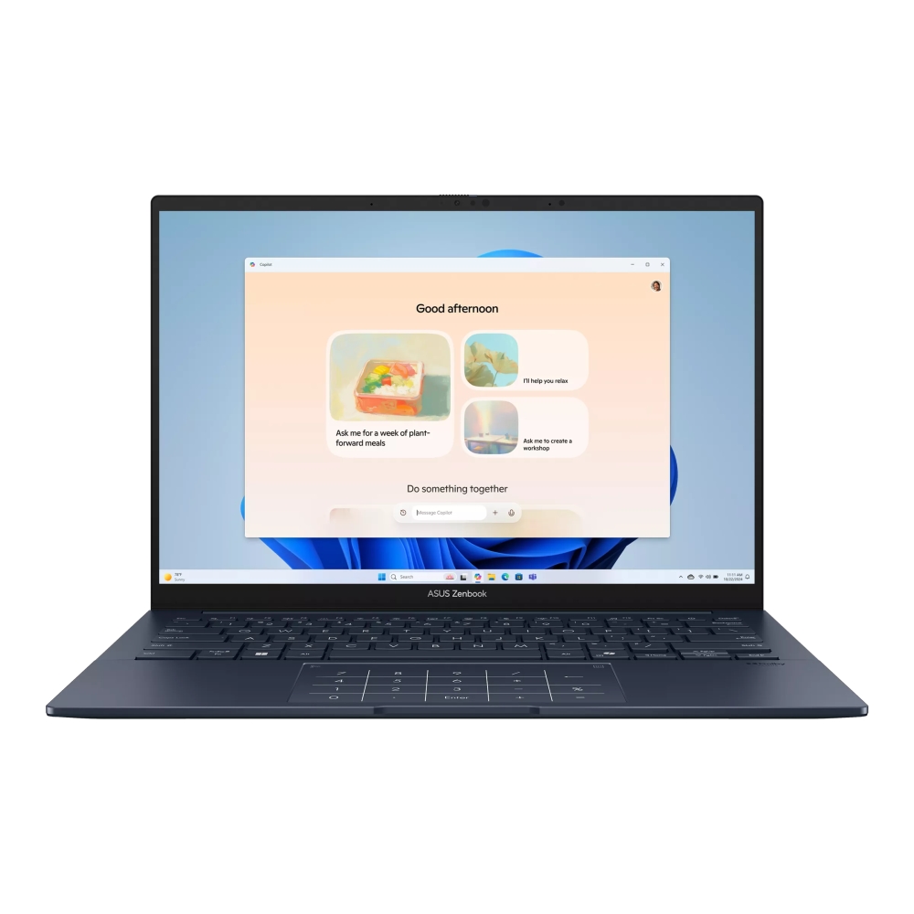 Asus Zenbook UX3405CA‑ST1098W Laptop Ultra 7 255H 14 OLED 2.8K 16GB 1TB SSD Win 11 Ponder Blue