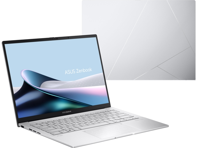 Лаптоп Asus Zenbook UX3405CA-ST787X, Intel Ultra 9 285H 2.9 GHz (24MB Cache, up to 5.4 GHz, 16 cores, 16 Threads), 14.0 OLED WQXGA+(WQ+) 2880X1800 16:10 Bend+500nits Glare , 120 Hz, LPDDR5X 32GB ( on board ),1TB  SSD G4, Windows 11 Pro,Foggy Silver