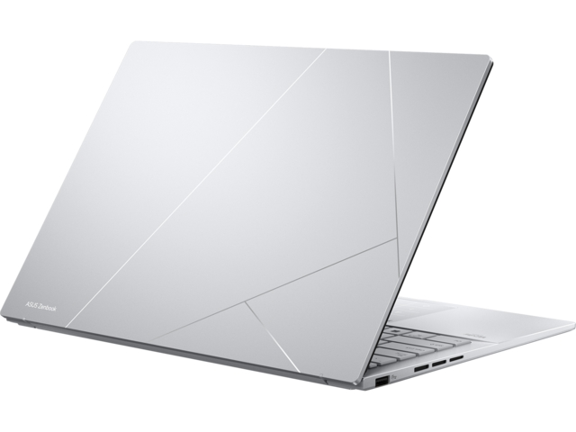 Лаптоп Asus Zenbook UX3405CA-ST787X, Intel Ultra 9 285H 2.9 GHz (24MB Cache, up to 5.4 GHz, 16 cores, 16 Threads), 14.0 OLED WQXGA+(WQ+) 2880X1800 16:10 Bend+500nits Glare , 120 Hz, LPDDR5X 32GB ( on board ),1TB  SSD G4, Windows 11 Pro,Foggy Silver
