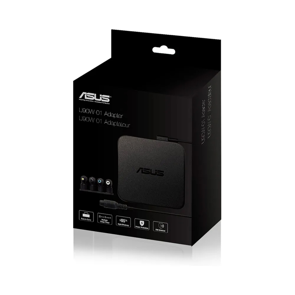 Адаптер Asus Adapter U90W multi tips charger, Black