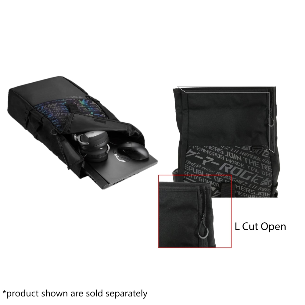 Раница за лаптоп Asus BP4701 ROG 17, Black