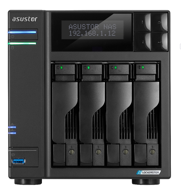 Мрежов сторидж Asustor Lockerstor AS6704T,4 Bay NAS