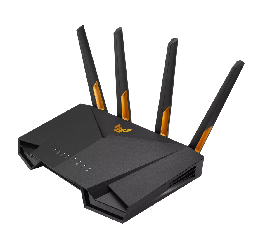 Asus TUF Gaming AX3000 V2 Wireless Router Dual-Band Quad-Core 1.7GHz 256MB/512MB Flash/RAM 2.5G Port AiProtection Pro Black