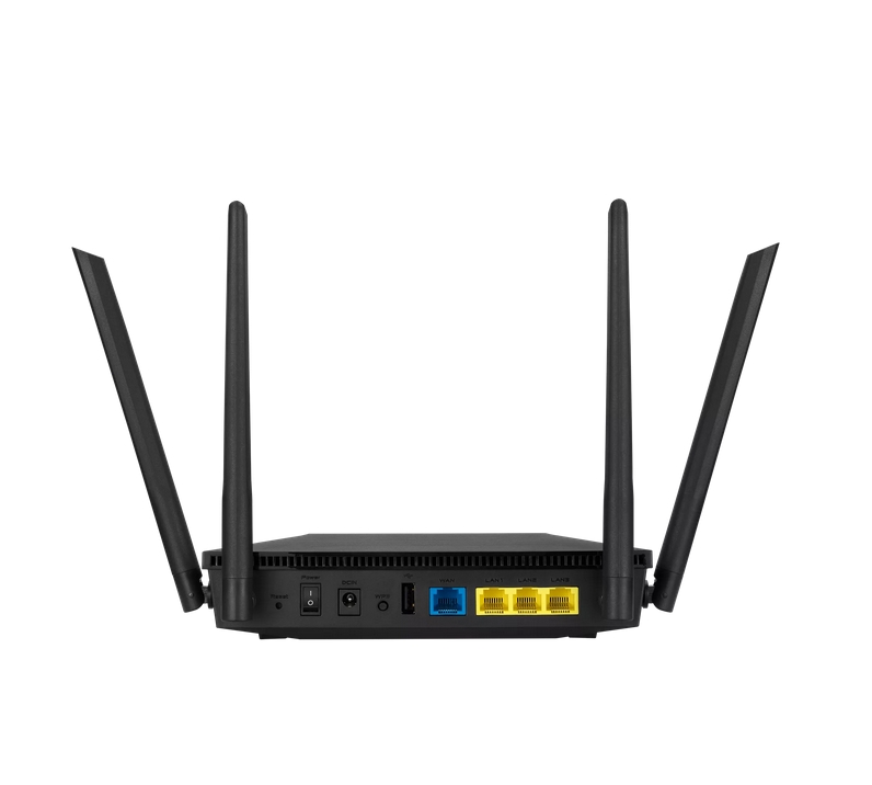 Рутер Asus RT-AX1800U Wireless Dual-Band Dual-Core 880MHz 128MB/256MB Flash/RAM Gigabit AiProtection Classic черен