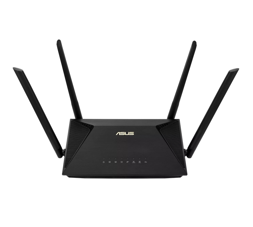 Рутер Asus RT-AX1800U Wireless Dual-Band Dual-Core 880MHz 128MB/256MB Flash/RAM Gigabit AiProtection Classic черен