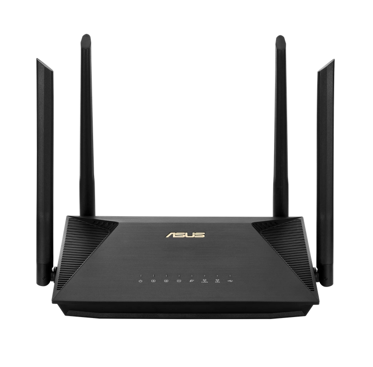 Рутер Asus RT-AX1800U Wireless Dual-Band Dual-Core 880MHz 128MB/256MB Flash/RAM Gigabit AiProtection Classic черен
