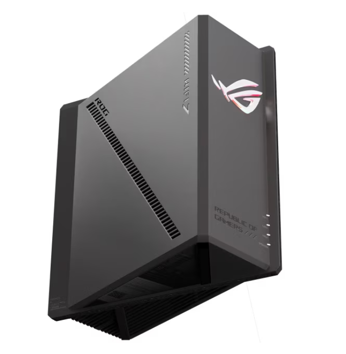 Рутер Asus ROG Strix GS-BE18000 Gaming Tri-Band 320MHz 2.6GHz CPU 2GB RAM 8x2.5G порт AiProtection Pro VPN RGB AiMesh