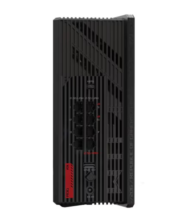 Рутер Asus ROG Strix GS-BE18000 Gaming Tri-Band 320MHz 2.6GHz CPU 2GB RAM 8x2.5G порт AiProtection Pro VPN RGB AiMesh
