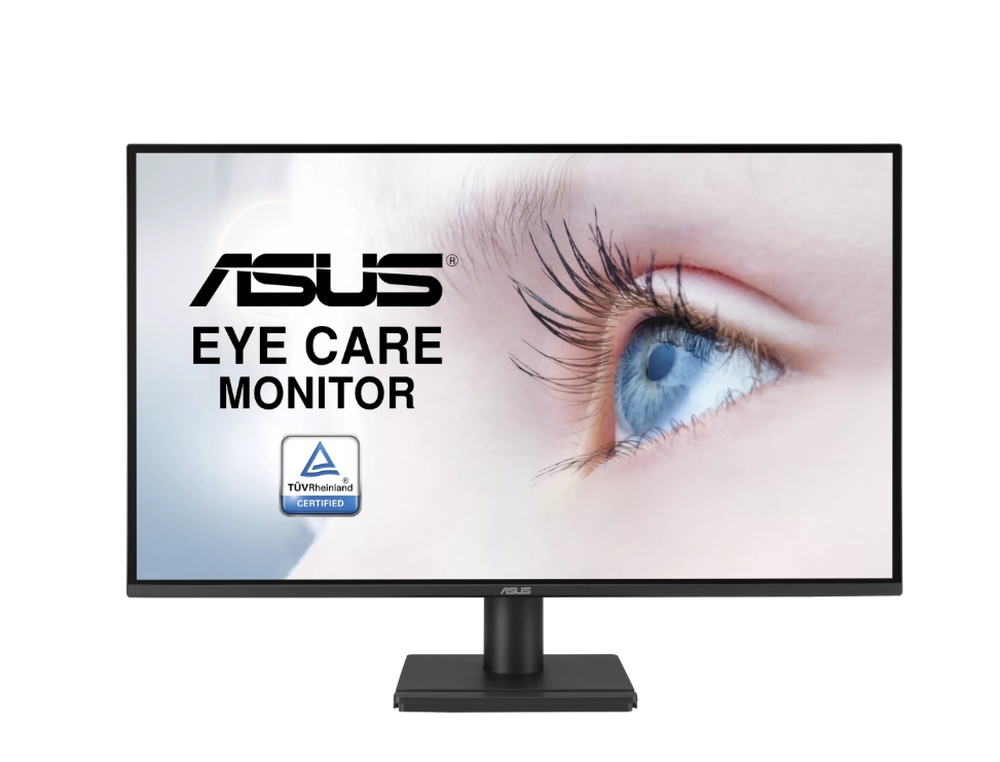 Asus VA27AQ Eye Care Monitor 27 IPS QHD 99% sRGB HDMI DP VGA 1ms MPRT Speakers Flicker Free Black