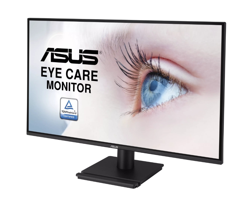 Asus VA27AQ Eye Care Monitor 27 IPS QHD 99% sRGB HDMI DP VGA 1ms MPRT Speakers Flicker Free Black