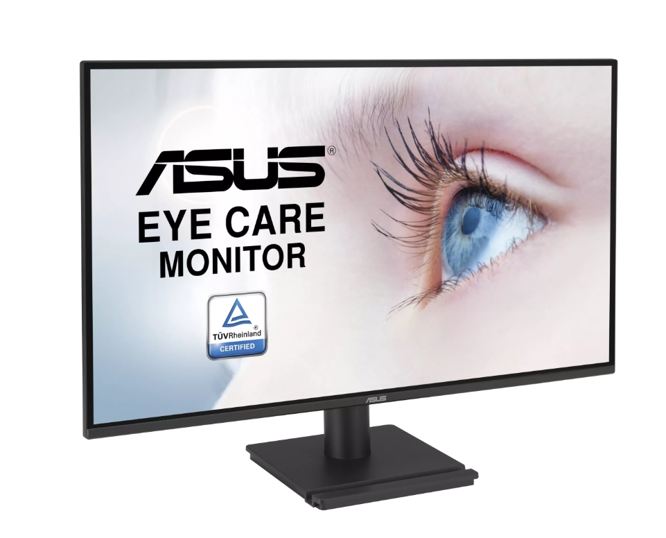 Asus VA27AQ Eye Care Monitor 27 IPS QHD 99% sRGB HDMI DP VGA 1ms MPRT Speakers Flicker Free Black