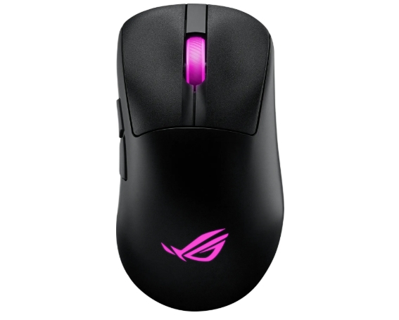 Mouse Asus ROG Keris II Origin Wireless, 65 g, ergonomic, 42K optical sensor, ROG Micro Switch II, 5 programmable buttons, black