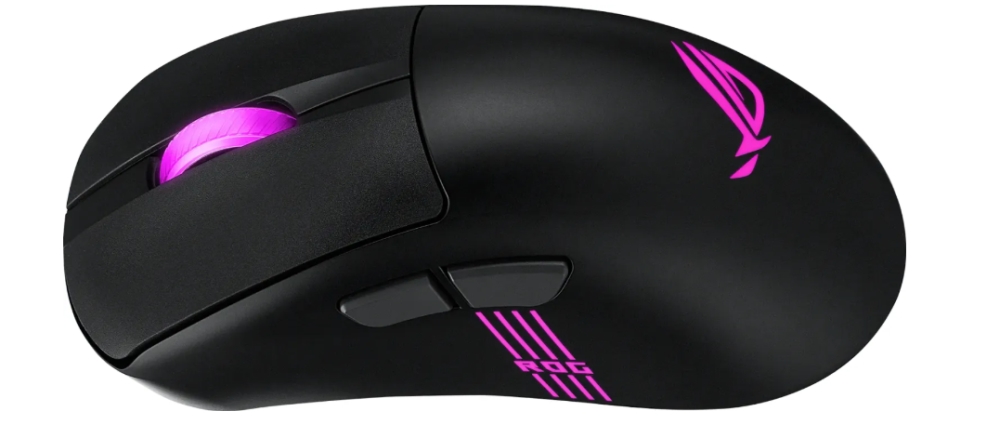 Mouse Asus ROG Keris II Origin Wireless, 65 g, ergonomic, 42K optical sensor, ROG Micro Switch II, 5 programmable buttons, black