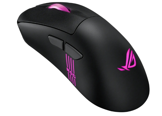 Mouse Asus ROG Keris II Origin Wireless, 65 g, ergonomic, 42K optical sensor, ROG Micro Switch II, 5 programmable buttons, black