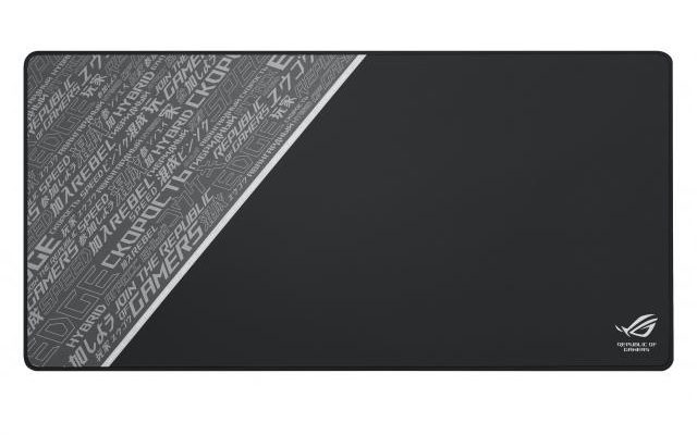 Asus ROG Sheath BLK LTD гейминг подложка, платнена повърхност, прошити ръбове, противоплъзгаща гумена основа, черна