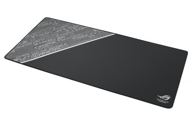 Asus ROG Sheath BLK LTD гейминг подложка, платнена повърхност, прошити ръбове, противоплъзгаща гумена основа, черна