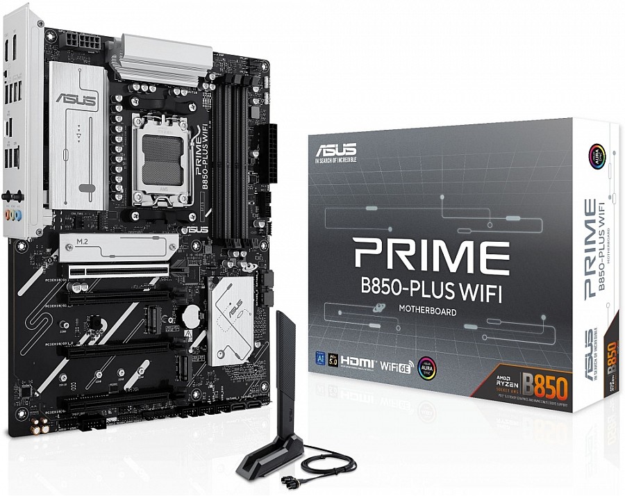 Дънна платка Asus Prime B850 Plus Wi‑Fi + Asus Dual RX 9060XT 16GB GDDR6