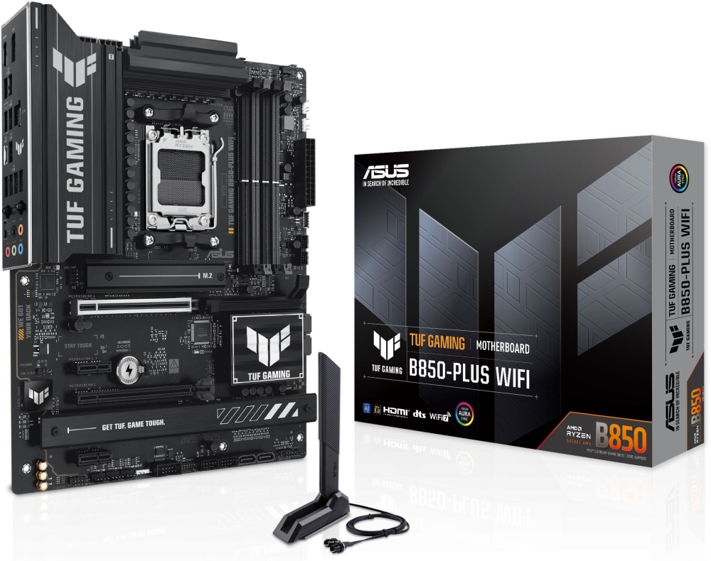 Дънна платка Asus TUF Gaming B850‑Plus Wi‑Fi + водно охлаждане Asus TUF Gaming LC III 360 ARGB