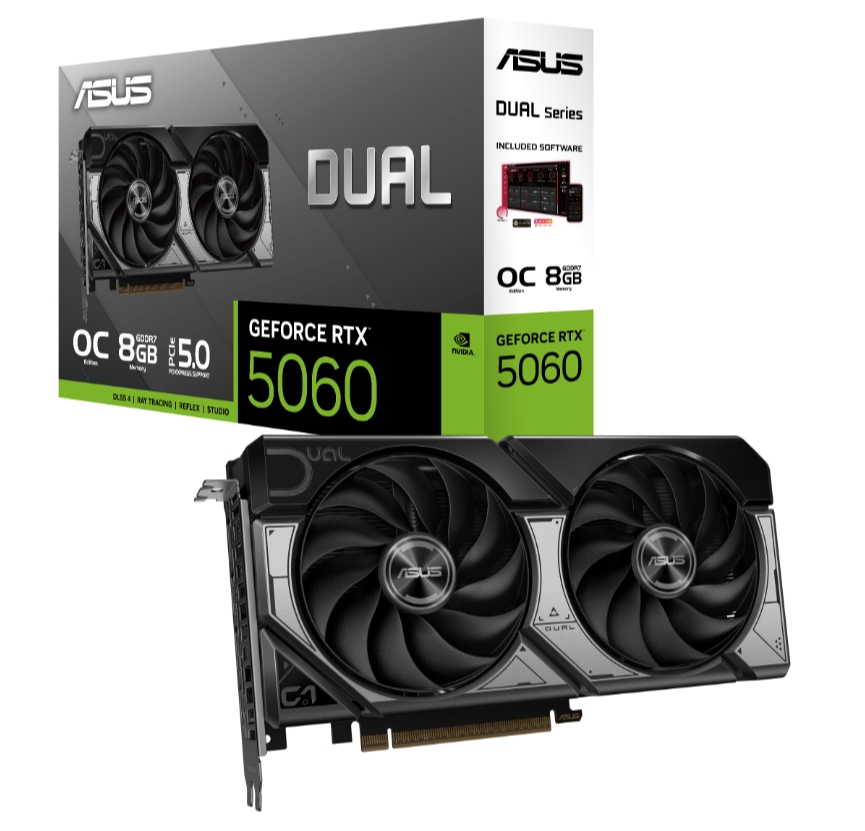 Asus Dual GeForce RTX 5060 8GB GDDR7 OC видеокарта
