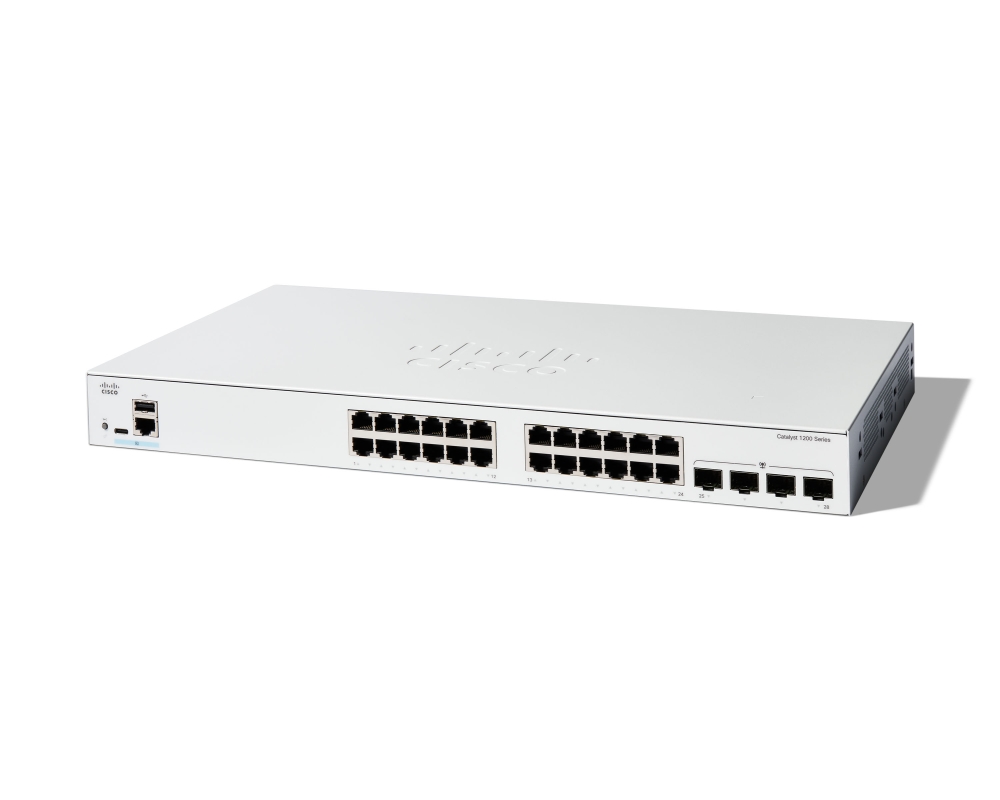 Суич Cisco Catalyst 1200 24-port GE, 4x1G SFP