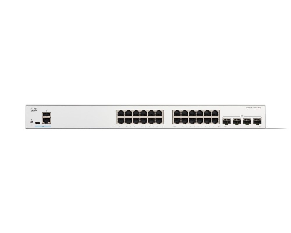 Суич Cisco Catalyst 1300 24-port GE, 4x1G SFP