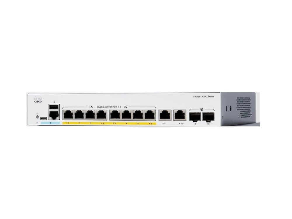 Суич Cisco Catalyst 1200 8 портa GE 2x1G Combo