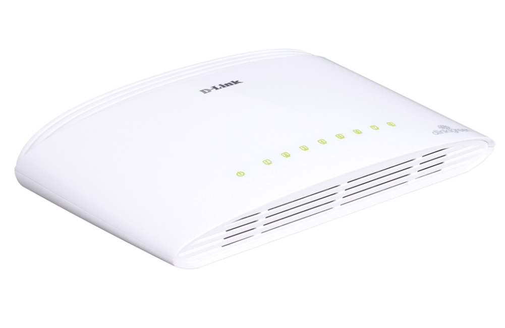 Switch d-link 8-port 10/100/1000mbps copper gigabit ethernet