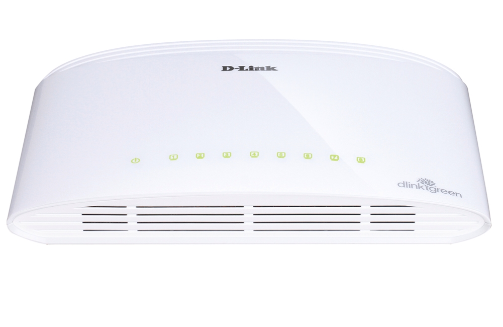 Switch d-link 8-port 10/100/1000mbps copper gigabit ethernet