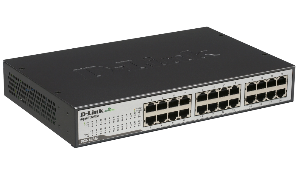 Switch d-link 24-port 10/100/1000mbps copper
