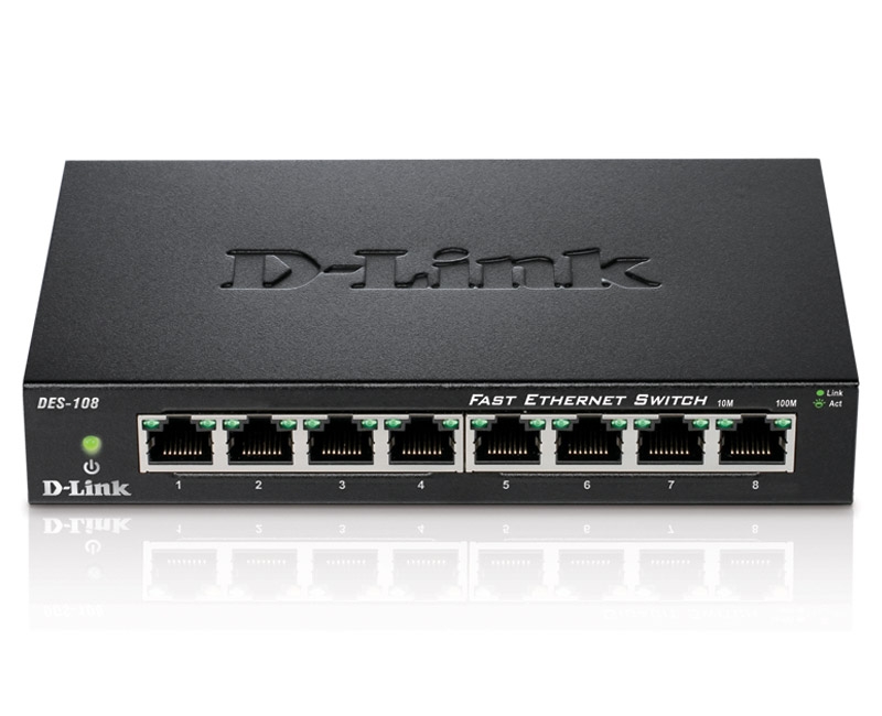 Switch d-link 8-port 10/100 desktop