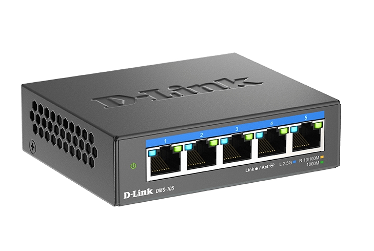 Суич D-Link 5-Port Multi-Gigabit Unmanaged Switch