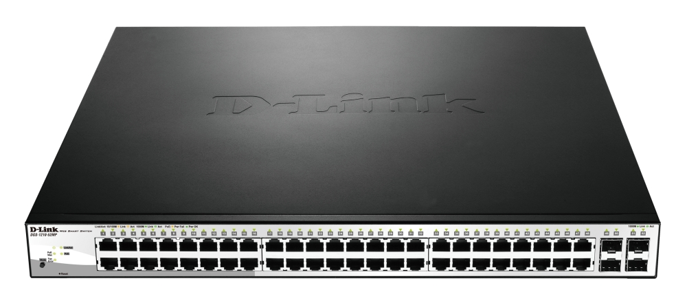 Суич D-Link 52-Port PoE Gigabit Smart 370W PoE