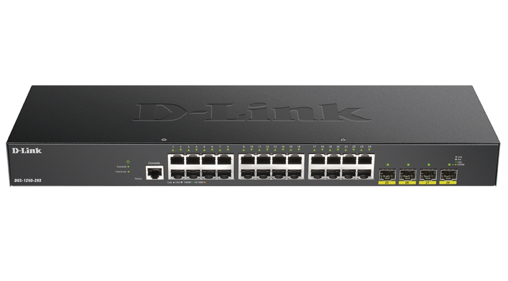 Суич D-Link 24-port Gigabit Smart Managed Switch with 4x 10G SFP+ ports