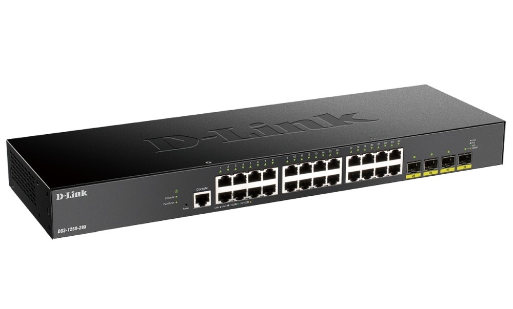 Суич D-Link 24-port Gigabit Smart Managed Switch with 4x 10G SFP+ ports