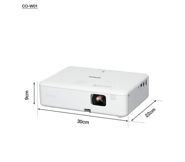 Мултимедиен проектор Epson CO-W01 WXGA 1024x768 16:10, White