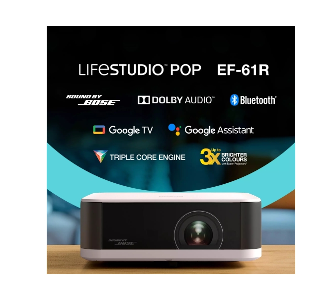 Мултимедиен проектор Epson EF‑61R Lifestudio Pop Rose Quartz