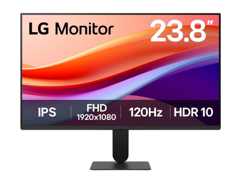LG 24U41YA‑B 23.8 IPS FHD 120Hz FreeSync Monitor Black