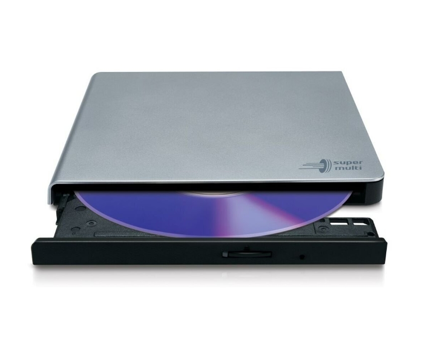 Външно DVD-RW устройство Hitachi-LG GP57ES40 Ultra Slim, Silver