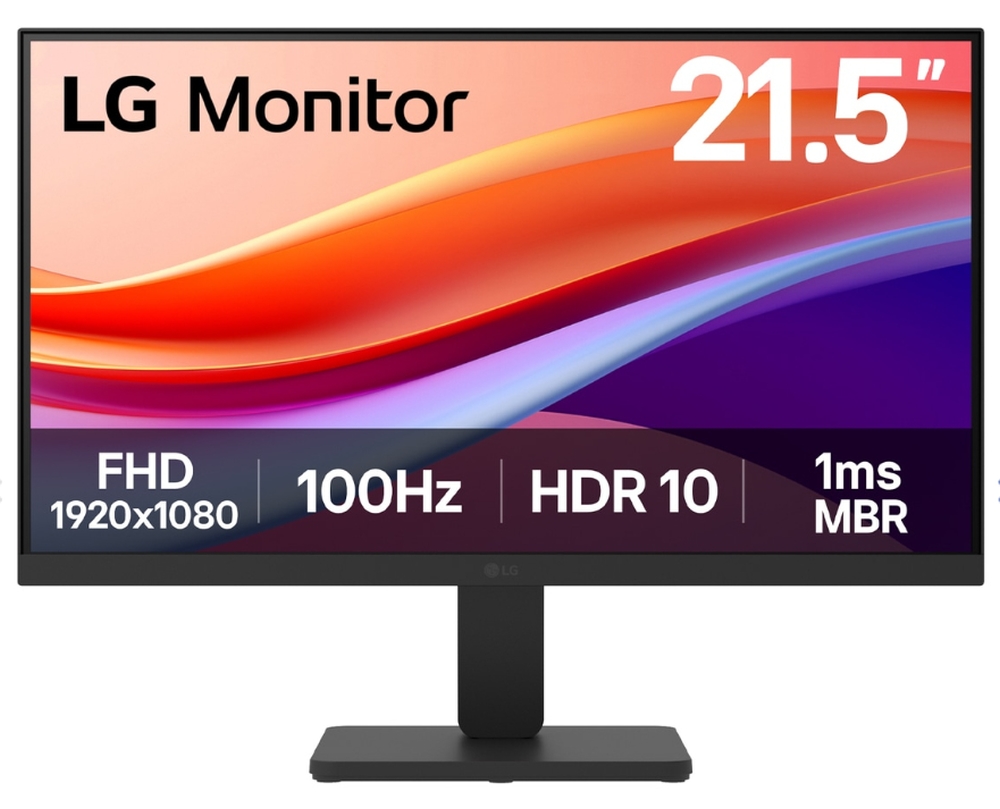 Монитор LG 22U401A‑B 21.5 VA FHD 100Hz HDR10 FreeSync черен