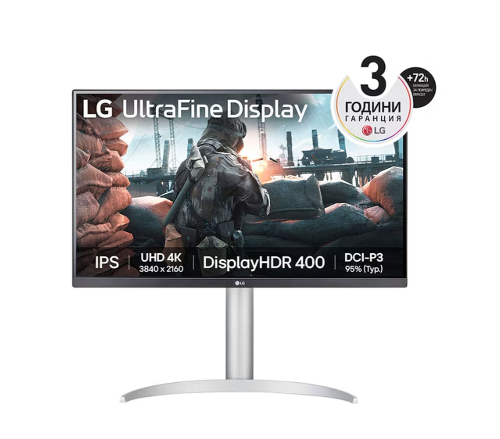 Монитор LG 27UP650P-W 27 UHD 4K IPS AG 3840x2160