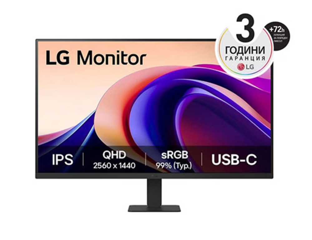 Monitor LG 27U631A-B 27 QHD LED AG IPS100Hz HDR10 USB-C HDMI Black
