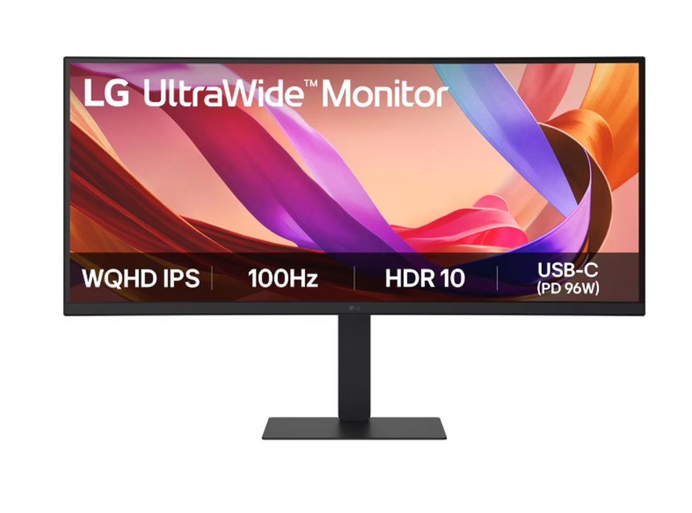 Монитор LG 34U650A-B 34 UltraWide 21:9 IPS Curved WQHD 100Hz HDR10 HDMI DP USB-C черен