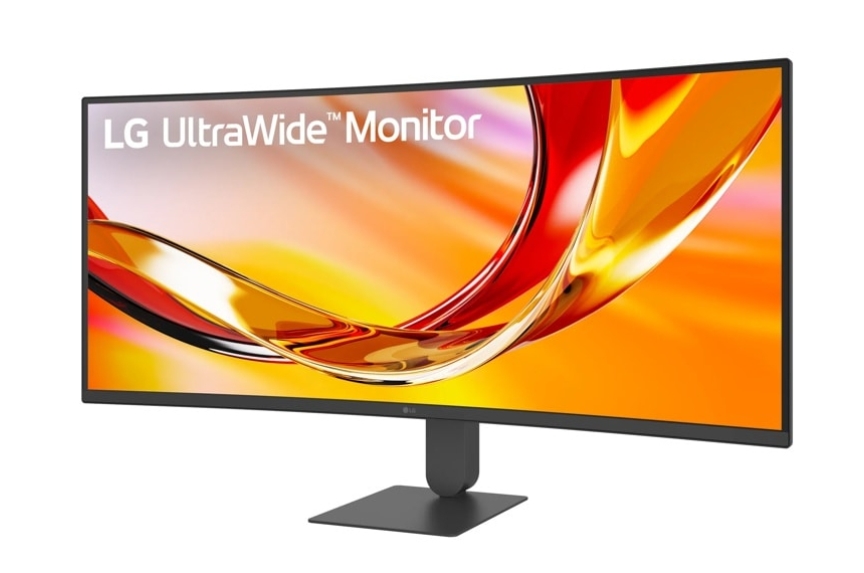 Monitor LG 34U640B-B, 34, Curved VA, WQHD, 144Hz, 5ms, FreeSync, HDR10, USB-C 65W, KVM, HDMI, DP, Black