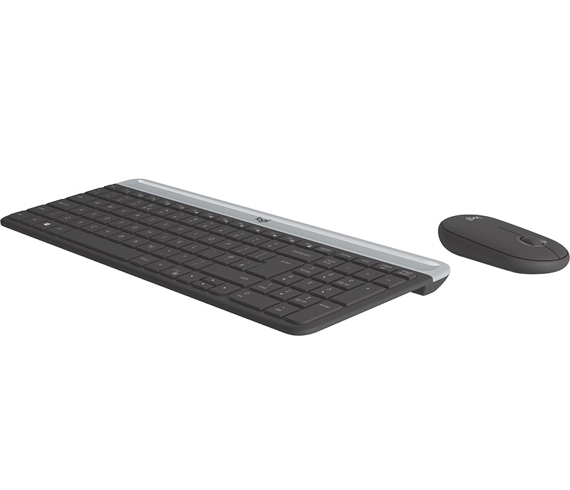 Безжична Клавиатура и мишка Logitech Slim MK470 - GRAPHITE