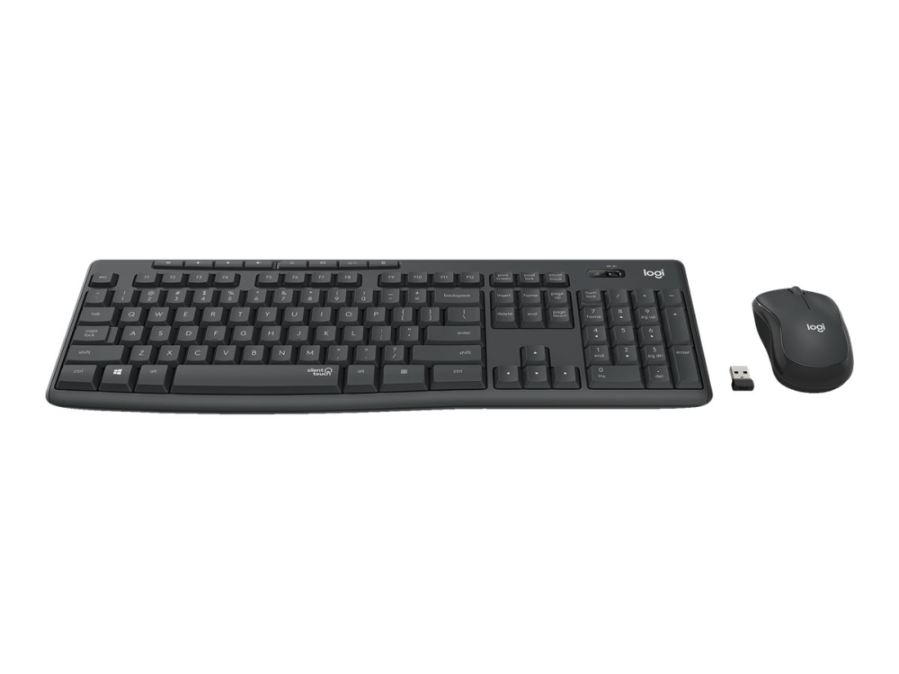 Безжична Клавиатура и мишка Logitech MK295 – GRAPHITE