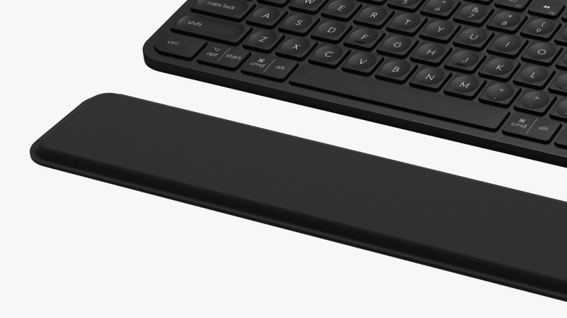 Keyboard logitech mx palm rest - graphite