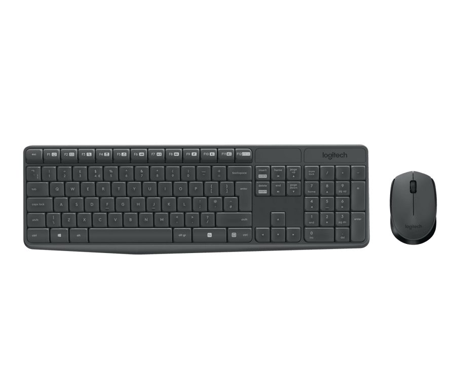 Безжична клавиатура Logitech MK235 + Мишка – Grey